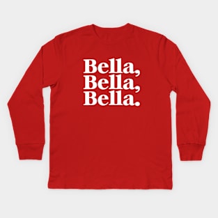 Bella - Beautiful woman Kids Long Sleeve T-Shirt